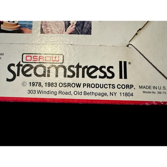 Vintage Osrow Steamstress II Lightweight Steam Iron - Picture 5 of 9
